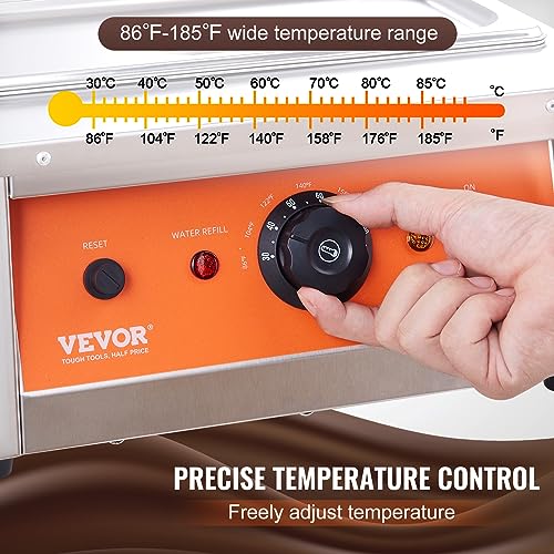 VEVOR 17.6 Lbs 2-Tank Chocolate Fountain Machine