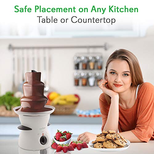3 Tier Chocolate Fondue Fountain - Electric Stainless