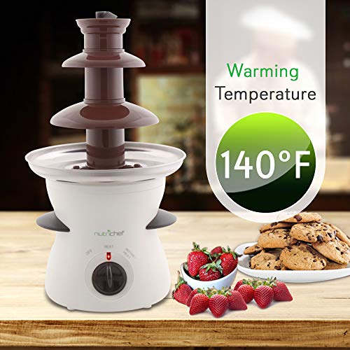 3 Tier Chocolate Fondue Fountain - Electric Stainless