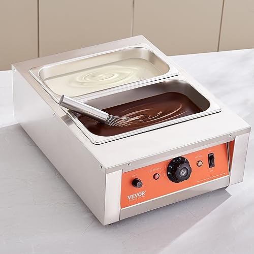 VEVOR 17.6 Lbs 2-Tank Chocolate Fountain Machine