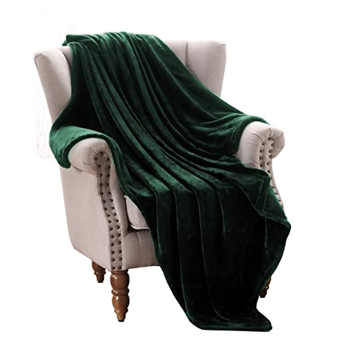 Extra Large Forest Green Fleece Blanket