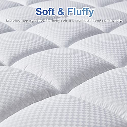 Quilted Cooling Mattress Pad - Queen Size
