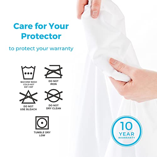 Premium Waterproof Queen Mattress Protector - Breathable & Hypoallergenic