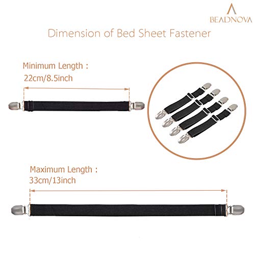 Adjustable Bed Sheet Straps for Fitted Sheets