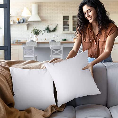 White Throw Pillows for Bed & Couch