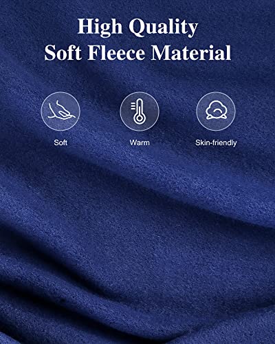 Blue Electric Heated Fleece Blanket - Full Size