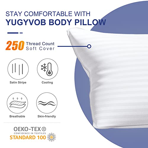 Satin Stripe Full Body Cooling Pillow