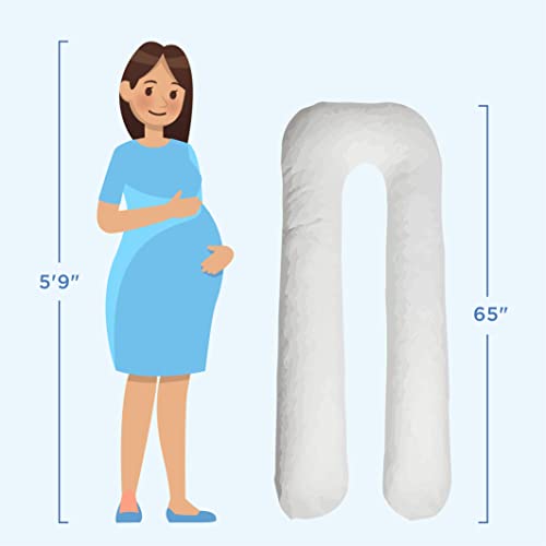 U-Shaped Memory Foam Body Pillow with Cover