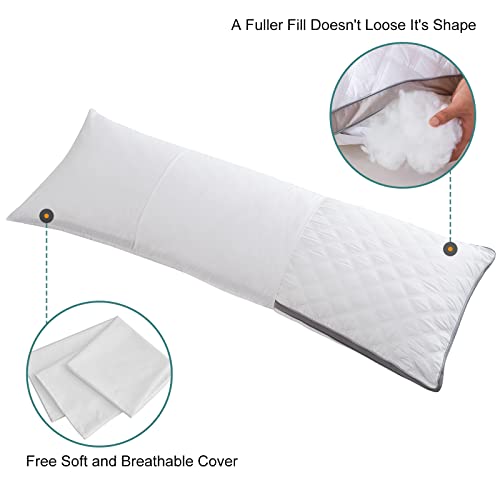 Premium Quilted Body Pillow - Firm and Fluffy