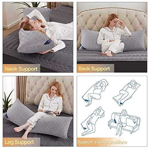 Siluvia Premium Adjustable Body Pillow - Hypoallergenic & Fluffy