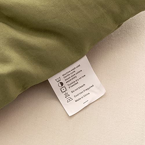 Olive Green Queen Comforter Set - Reversible & Lightweight