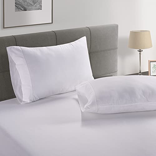 Organic Cotton White Twin-Sheets for Bed