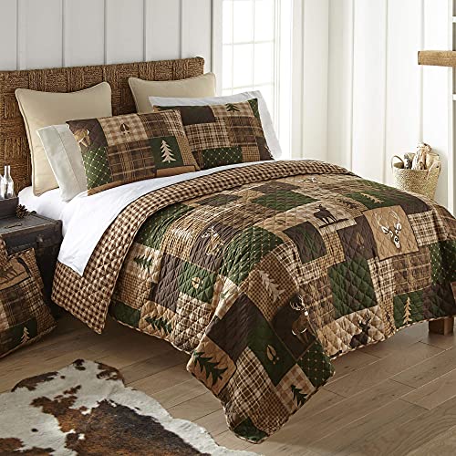 Green Forest Lodge Bedding Set - Full/Queen Size