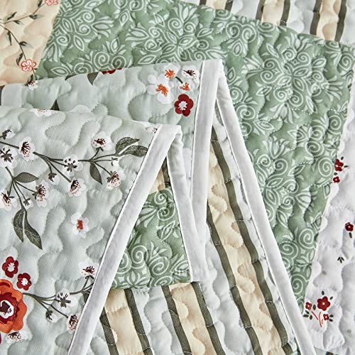 Floral Patchwork Quilt Set - King Size