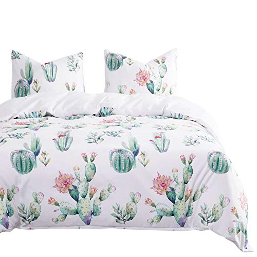 Cactus Watercolor King Size Comforter Set