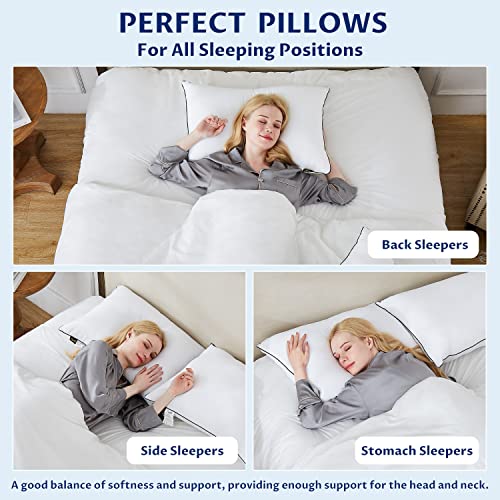 Queen Size HomeMate Pillows - Set of 2