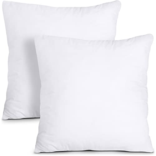 White Decorative Throw Pillows - Pack of 2