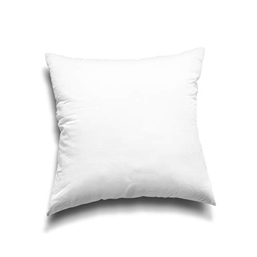 Set of 4 White Pillow Inserts, 18x18