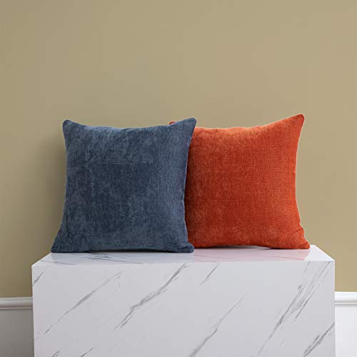 Blue Grey Farmhouse Pillow Covers (Set of 2)
