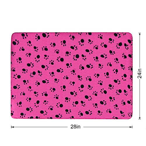 Pet Fleece Blankets with Paw Print, 6 Pack