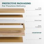 Solid Wood 6ft Butcher Block Island Countertop, Unfinished