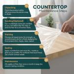 Solid Wood 6ft Butcher Block Island Countertop, Unfinished