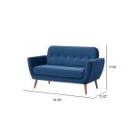 A&D Home Oakland Loveseat, Velvet Blue