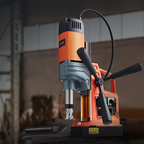 VEVOR 1400W Mag Drill Press with 10-Speed Settings