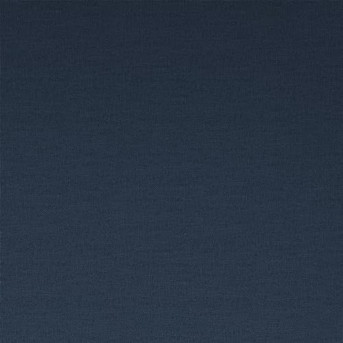 Blue Linen Sofa Bed with Wooden Legs