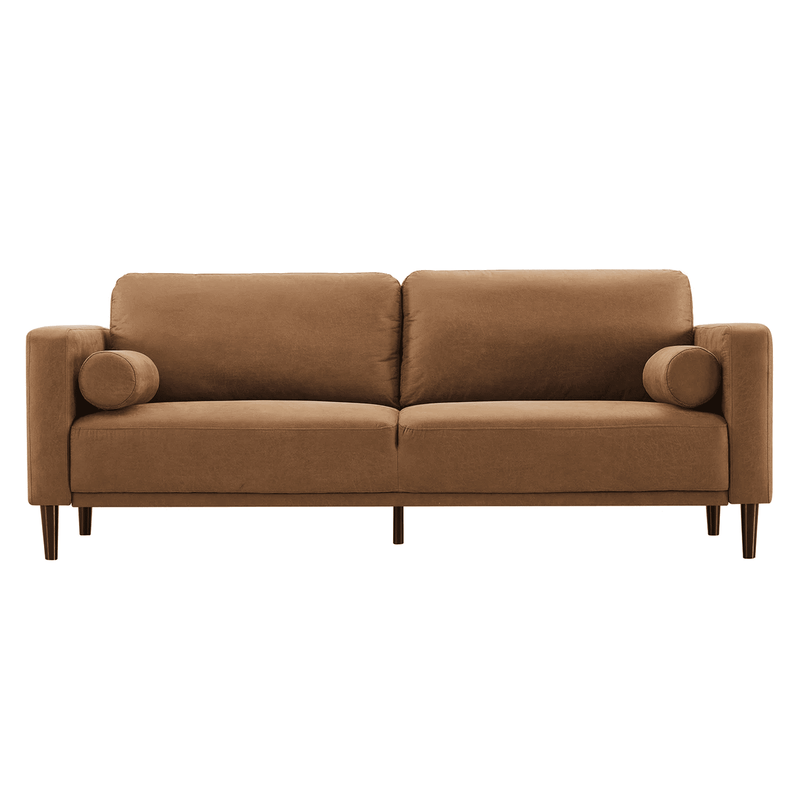 Homfa Modern 3-Seater Camel Sofa