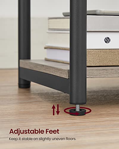 VASAGLE Charging Side Table with USB Ports and Outlets
