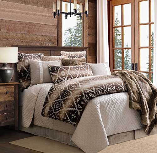 HiEnd Accents Chalet Aztec Super King Comforter Set