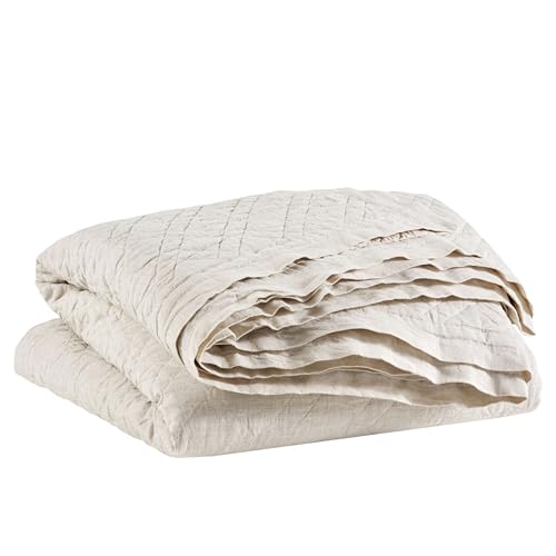 Pine Cone Hill King Size Natural Linen Quilt