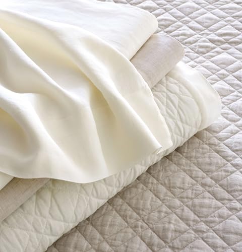 Pine Cone Hill King Size Natural Linen Quilt