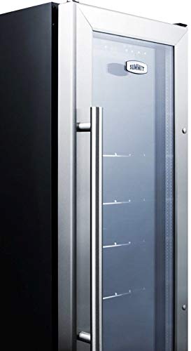 Summit Undercounter Glass Door Beverage Center - Black