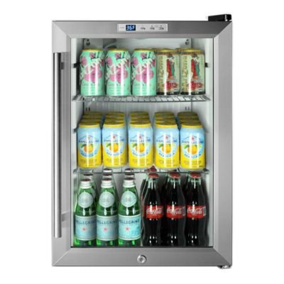 Summit SCR312L Glass/Black Countertop Beverage Refrigerator Compact Size