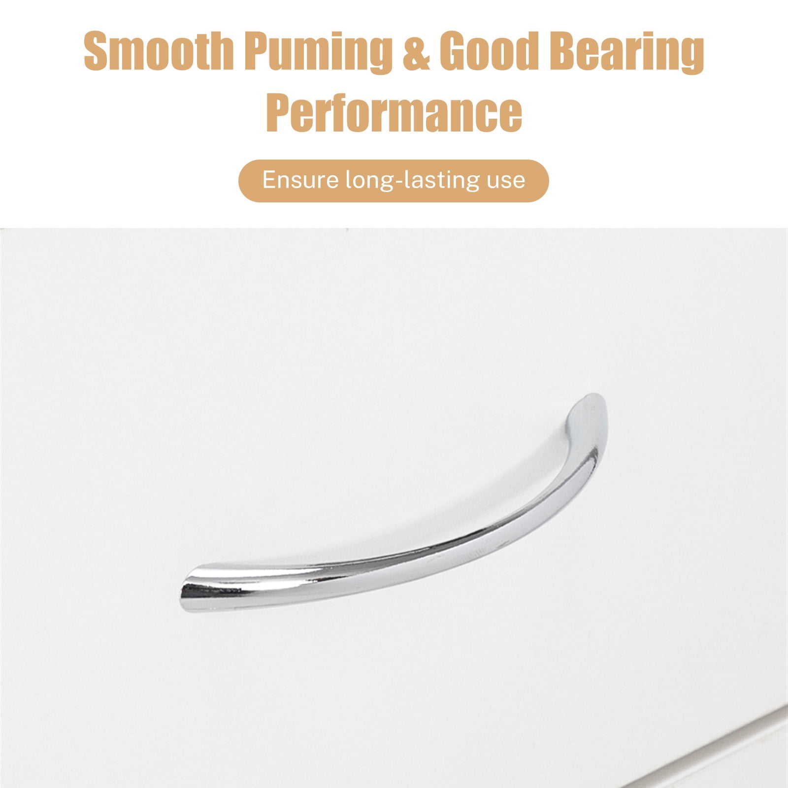 White 4-Drawer Dresser for Bedroom or Storage