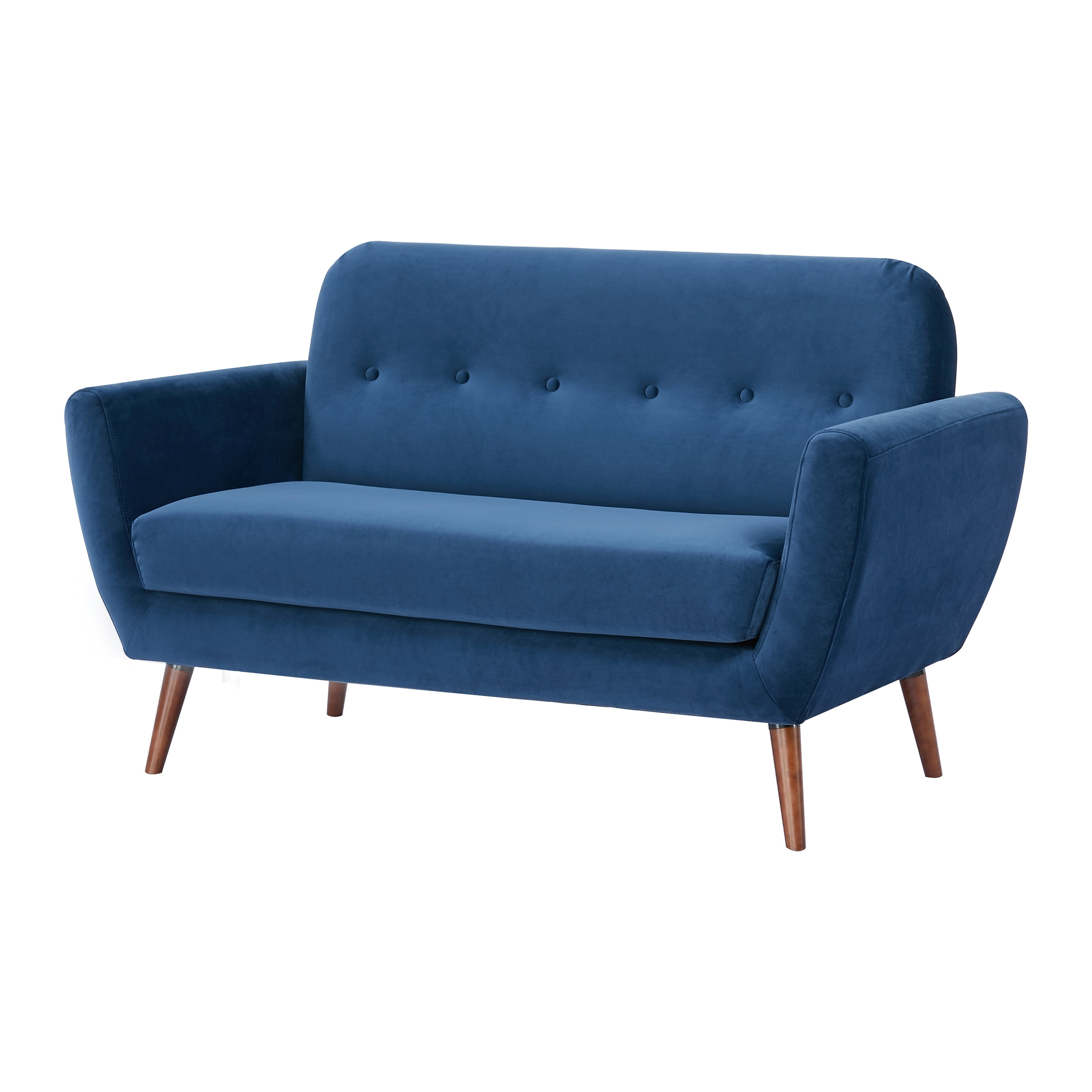 A&D Home Oakland Loveseat, Velvet Blue