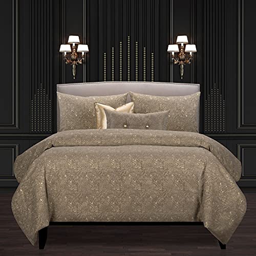 F Scott Fitzgerald Garden Party Bronze Duvet Cover
