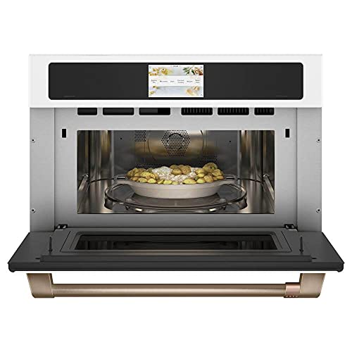 Cafe Smart Electric Wall Oven Microwave Combo - Matte White
