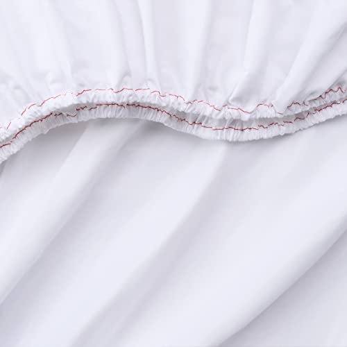 Bulk Pack of 480 White Full Fitted Bed Sheets