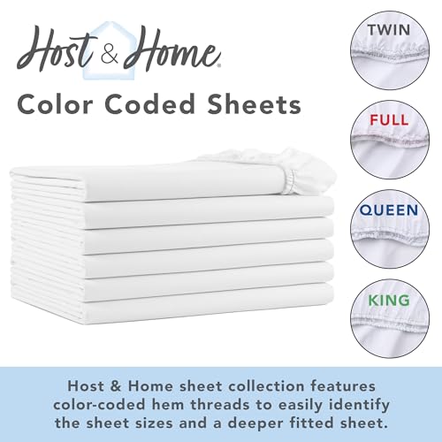 Bulk Pack of 480 White Full Fitted Bed Sheets