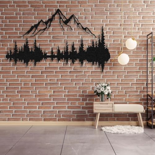 Metal Wall Art - Mountain & Forest Decor