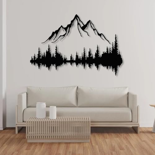 Metal Wall Art - Mountain & Forest Decor