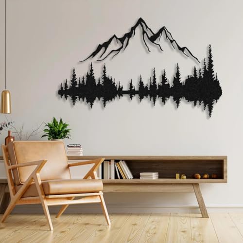 Metal Wall Art - Mountain & Forest Decor