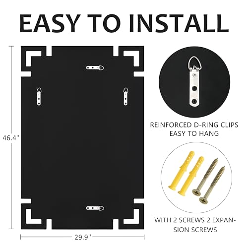 Crystal Crush Diamond 47'' x 30'' Rectangle Wall Mirror