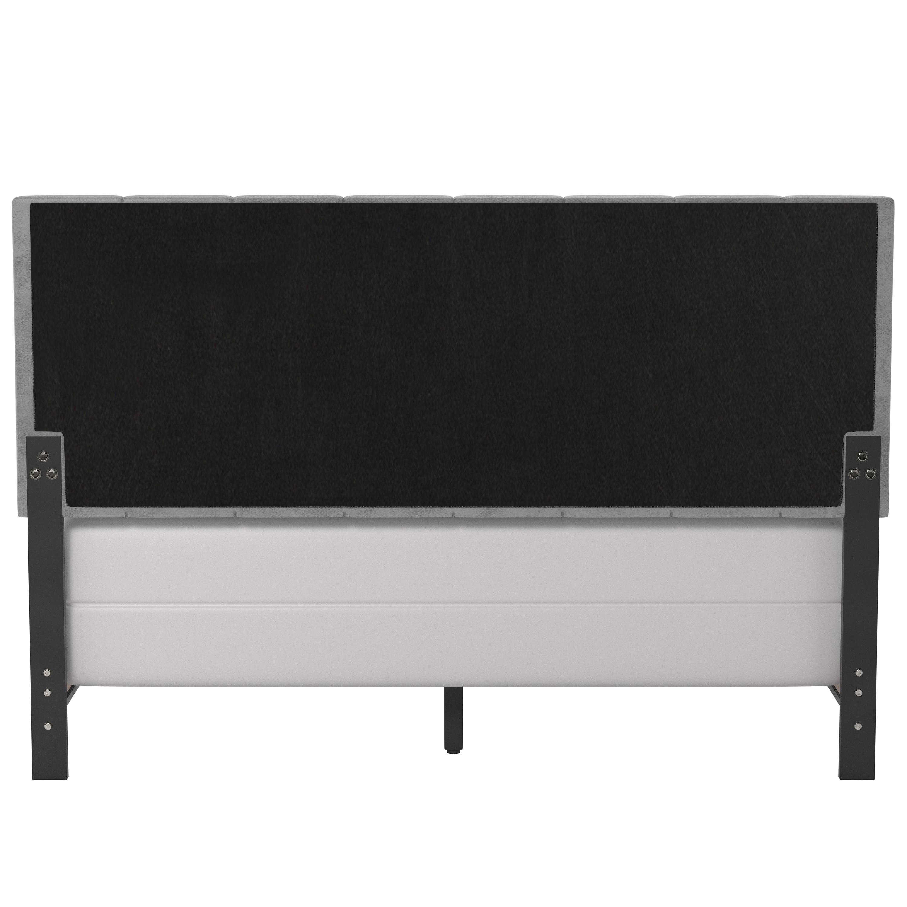 Hillsdale's Reece Channel Stitched Queen Bed in Grey