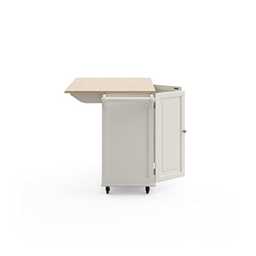 Homestyles Mobile Kitchen Island Cart with Drop Leaf, 54