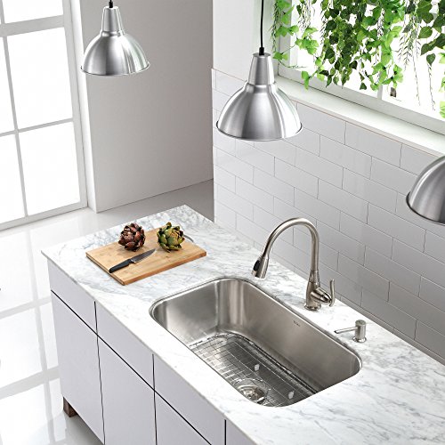 Kraus KBU14 Undermount Single Bowl Stainless Steel Sink