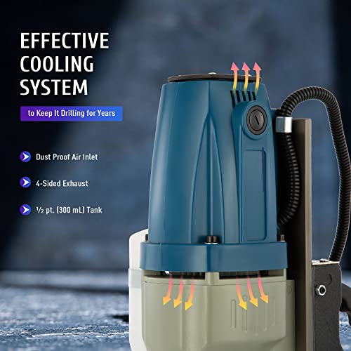 ZELCAN 1100W Electric Magnetic Drill Press with Bit Set
